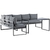 Zingaro Hoek Loungeset Zwart/Grijs