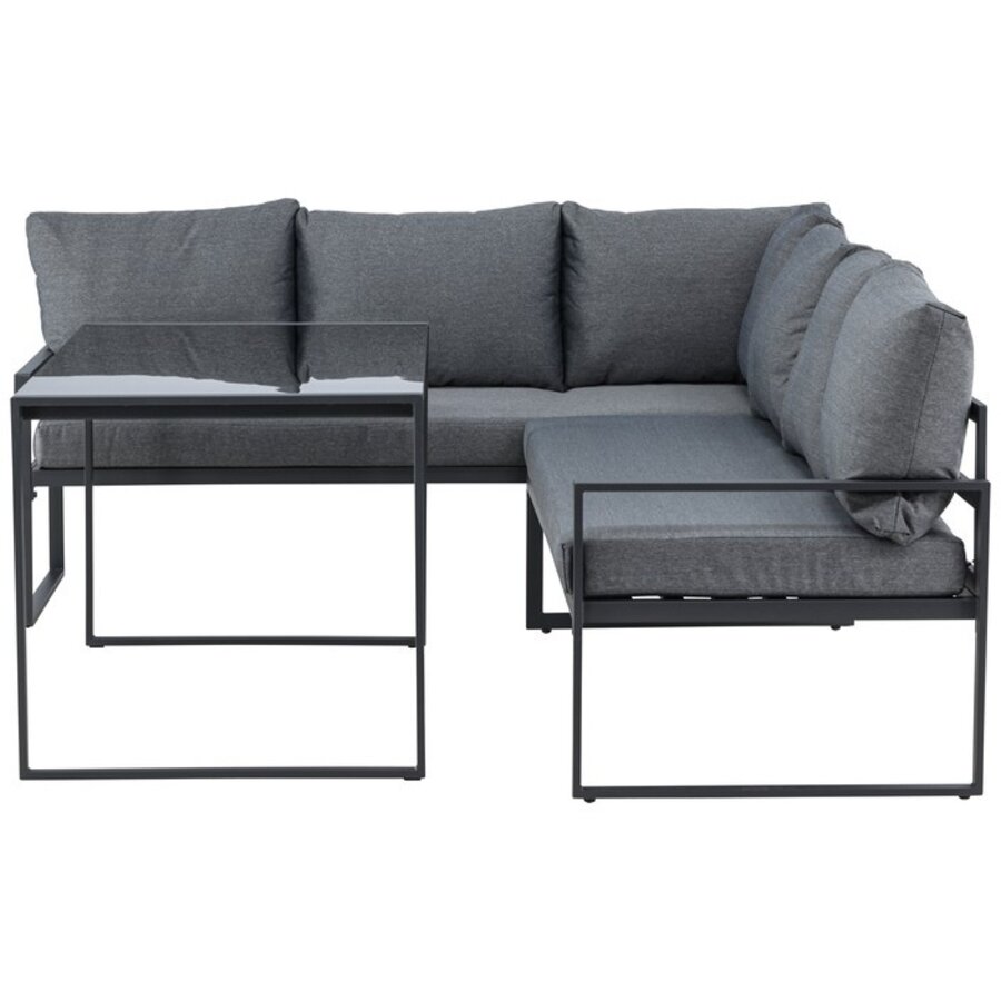 Zingaro Hoek Loungeset Zwart/Grijs