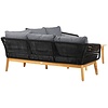 Chania Hoek Loungeset Zwart/Acacia Chania Hoek Loungeset Zwart/Acacia
