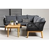 Chania Hoek Loungeset Zwart/Acacia Chania Hoek Loungeset Zwart/Acacia