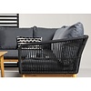 Chania Hoek Loungeset Zwart/Acacia Chania Hoek Loungeset Zwart/Acacia