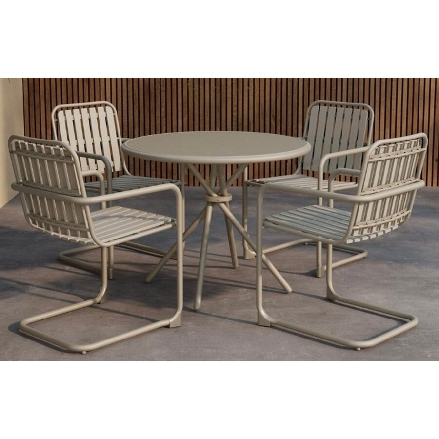 Chios Ronde Eetkamerset Beige