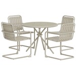 Hjem interiors Chios Ronde Eetkamerset Beige