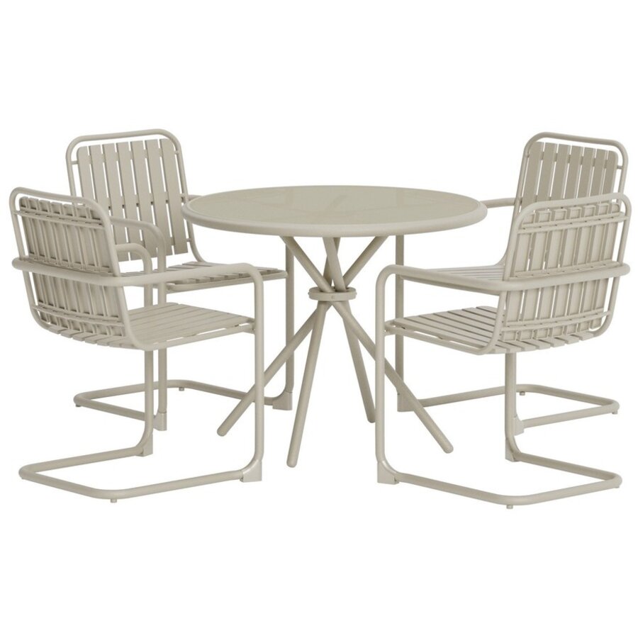 Chios Ronde Eetkamerset Beige