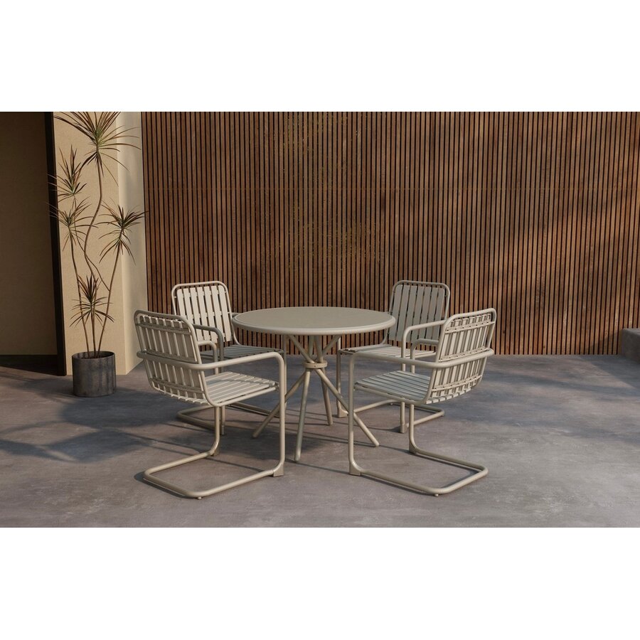 Chios Ronde Eetkamerset Beige