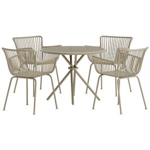 Hjem Interiors Sifnos Ronde Eetkamerset Beige