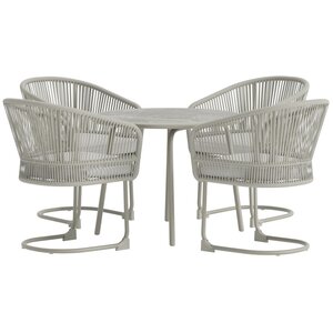 Hjem Interiors Tilos Ronde Eetkamerset Beige/Lichtgrijs