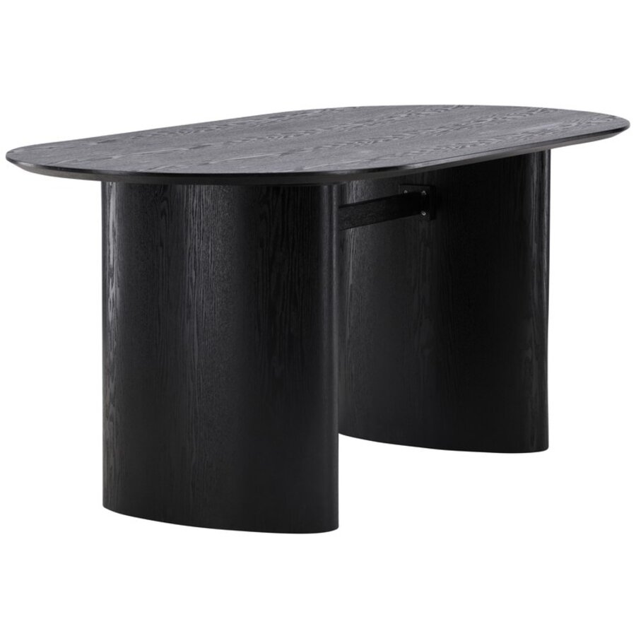 Isolde Zwart Eettafel Ovaal 180 cm