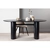 Isolde Zwart Eettafel Ovaal 180 cm