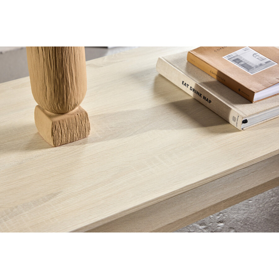 Telemarket White Wash Salontafel Rechthoek 110x50 cm Telemarket White Wash Salontafel Rechthoek 110x50 cm