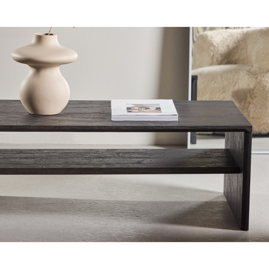 Telemarket Zwart Salontafel Rechthoek 110x50 cm