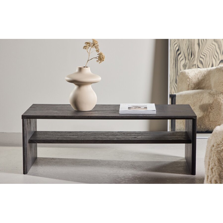 Telemarket Zwart Salontafel Rechthoek 110x50 cm