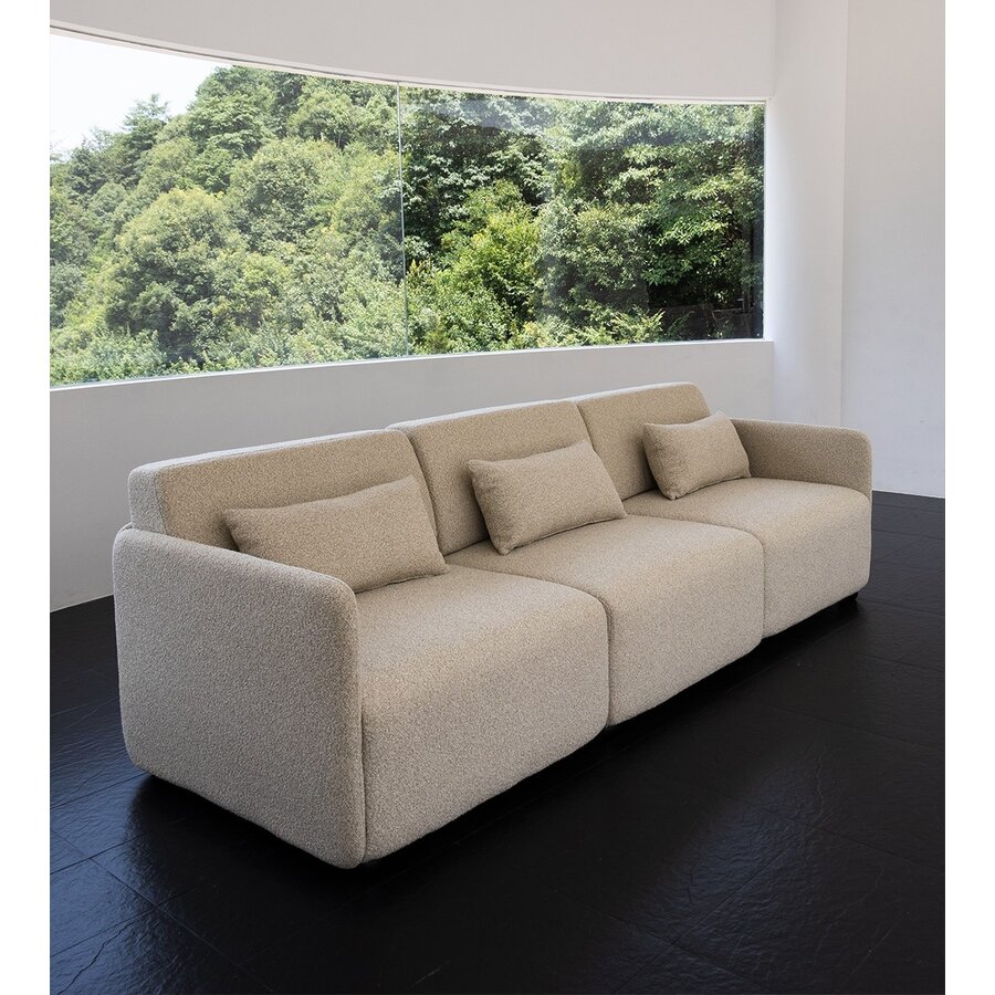 Mia Beige 1-Zits Modulair Bank