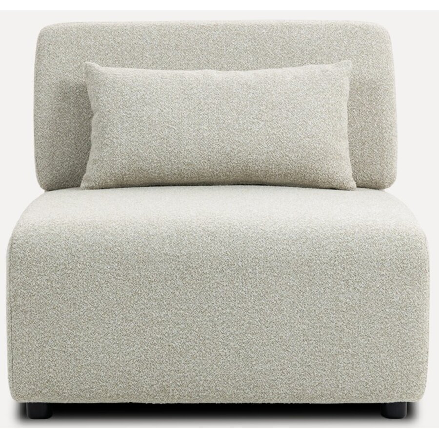 Mia Beige 1-Zits Modulair Bank
