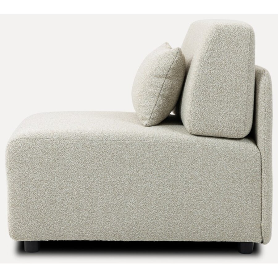 Mia Beige 1-Zits Modulair Bank