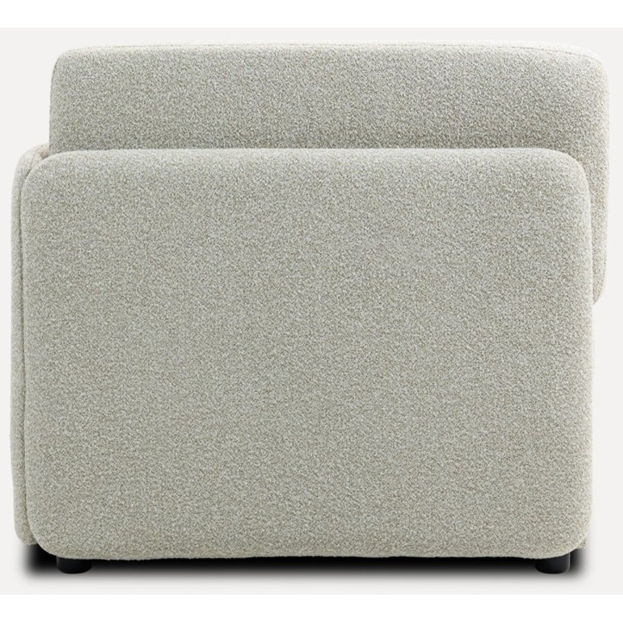 Mia Beige 1-Zits Modulair Bank Rechts