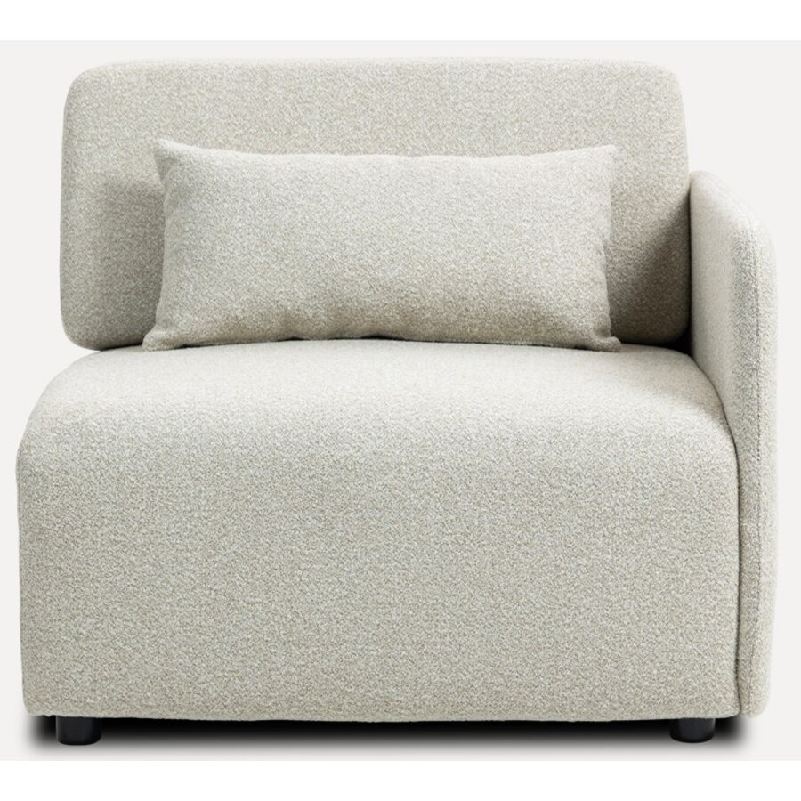 Mia Beige 1-Zits Modulair Bank Rechts