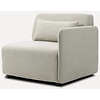 Mia Beige 1-Zits Modulair Bank Rechts