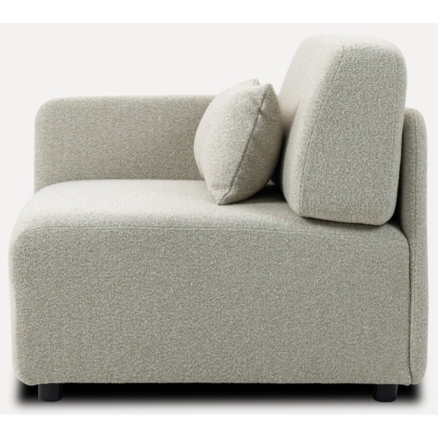 Mia Beige 1-Zits Modulair Bank Links