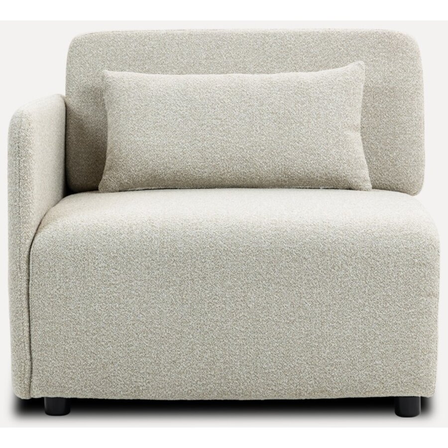 Mia Beige 1-Zits Modulair Bank Links