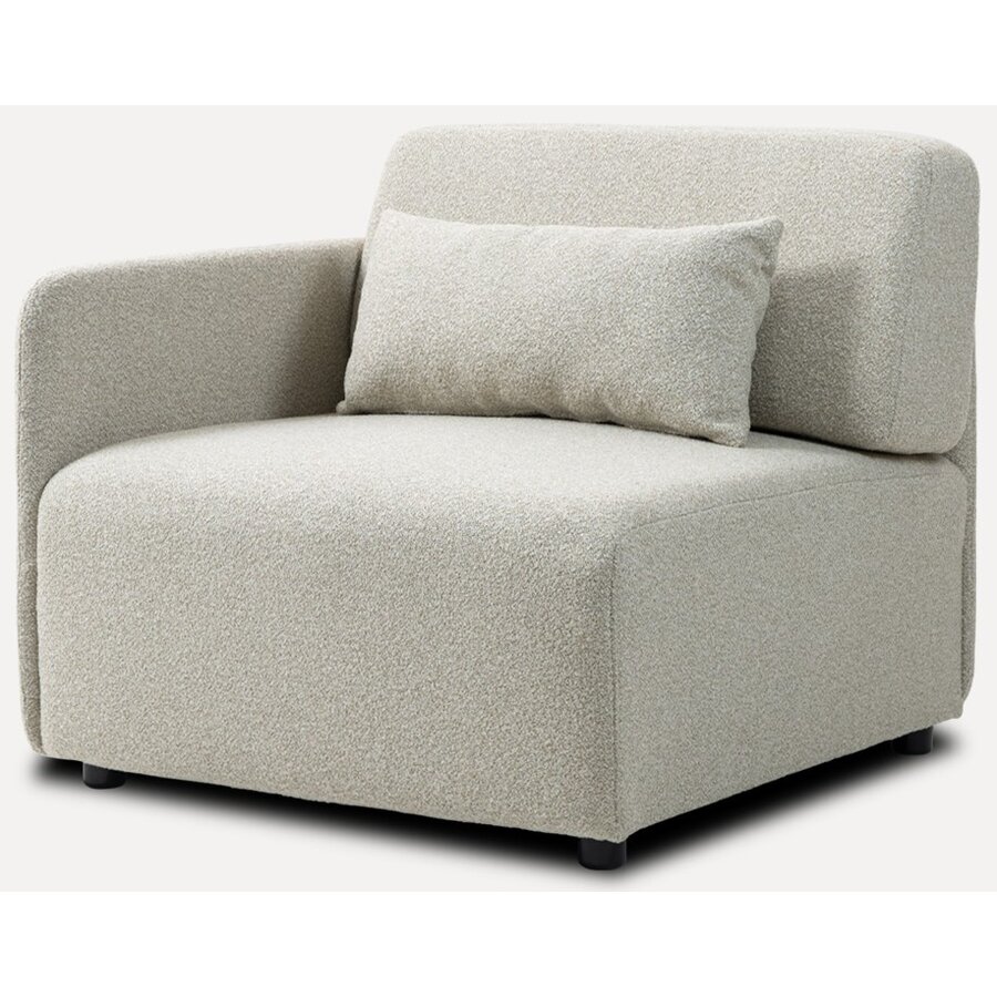 Mia Beige 1-Zits Modulair Bank Links