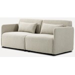 Hjem Interiors Mia Beige 2-Zits Bank