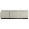 Mia Beige 3-Zits Bank met Ottoman