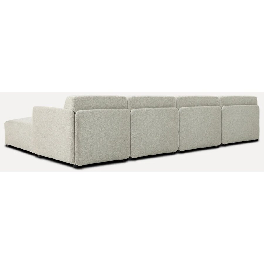 Mia Beige 4-Zits Bank met Ottoman Mia Beige 4-Zits Bank met Ottoman