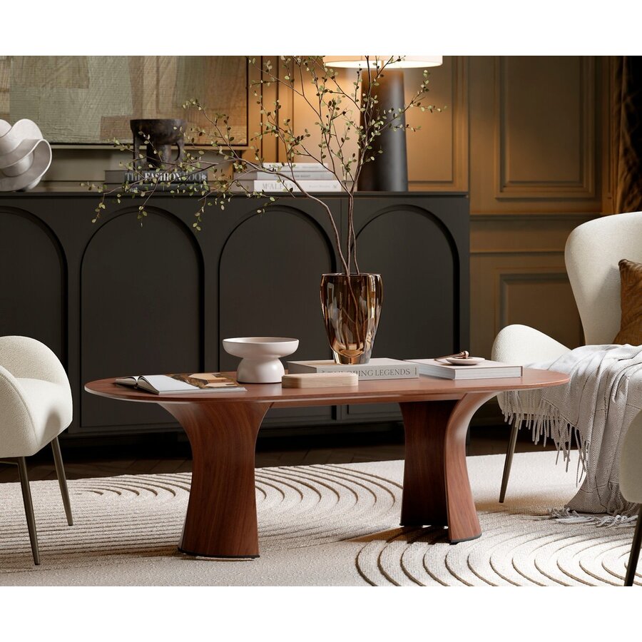 Root Walnoot Salontafel Organisch