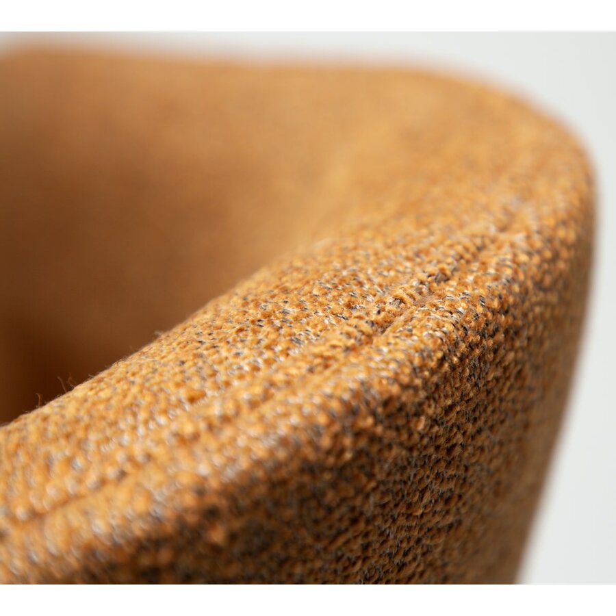 Splendor Pompoen Bouclé Eetkamerstoel