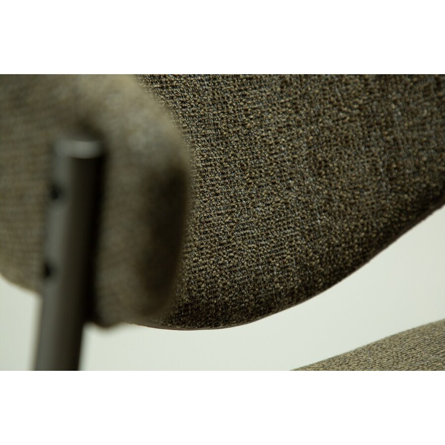 Zone Eetkamerstoel Oljifgroen Bouclé