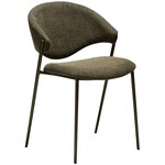 Dan Form Zone Eetkamerstoel Oljifgroen Bouclé