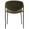 Zone Eetkamerstoel Oljifgroen Bouclé