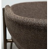 Zone Eetkamerstoel Bruin Bouclé