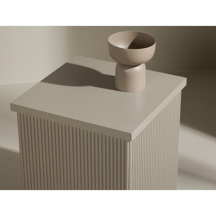 Lenox Beige Bijzettafel Vierkant