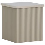 Hjem Interiors Lenox Beige Bijzettafel Vierkant