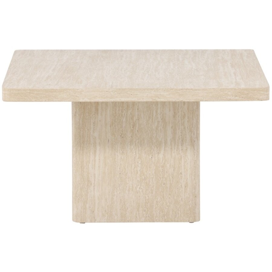 Qvart Travertijn Beige Salontafel Vierkant