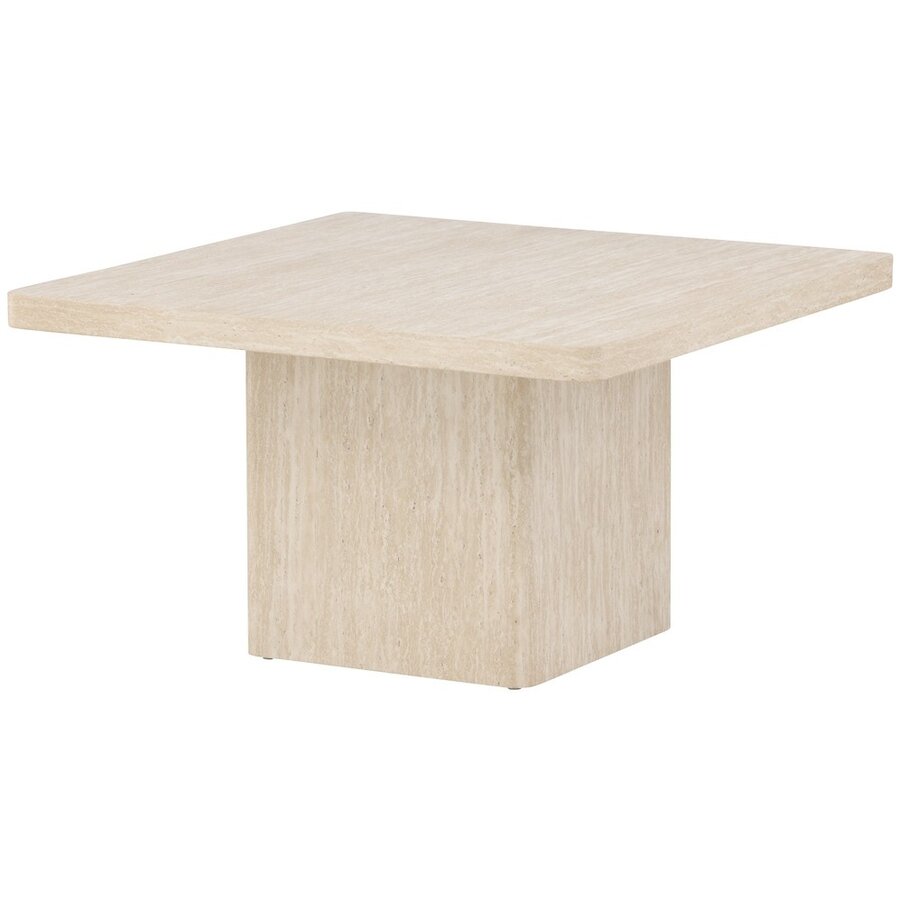 Qvart Travertijn Beige Salontafel Vierkant