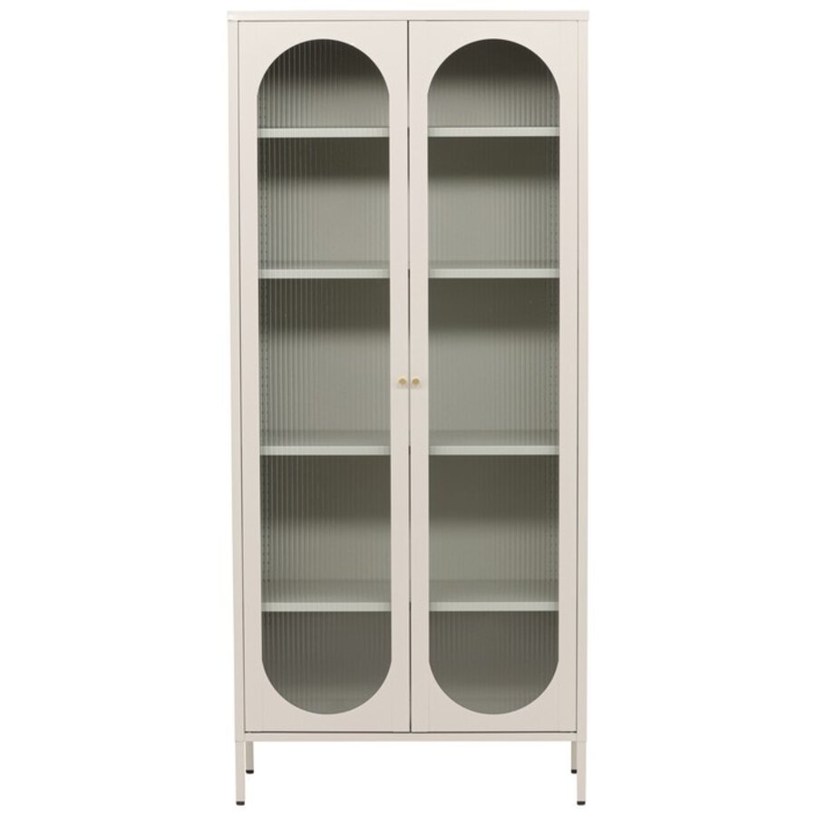 Lima Beige Vitrinekast H180 cm