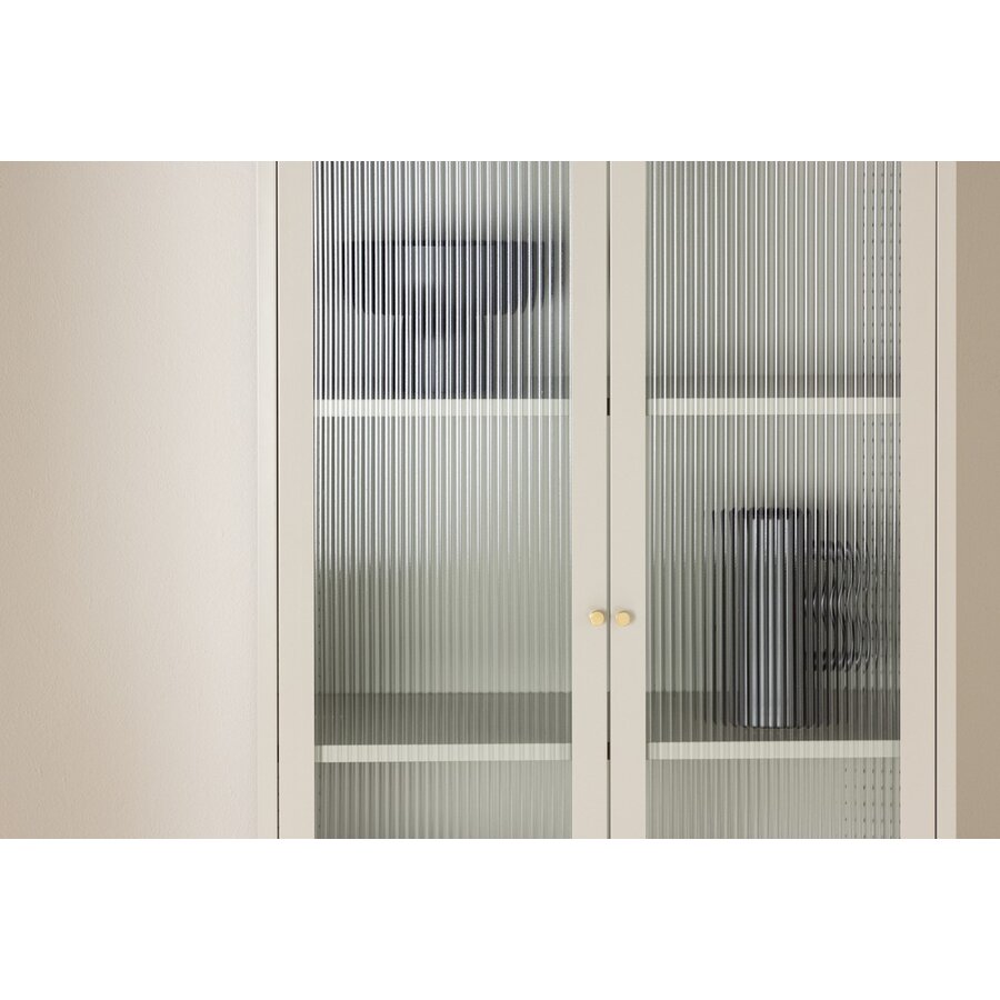 Lima Beige Vitrinekast H180 cm