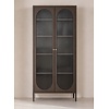 Lima Bruin Vitrinekast H180 cm