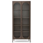 Hjem Interiors Lima Bruin Vitrinekast H180 cm