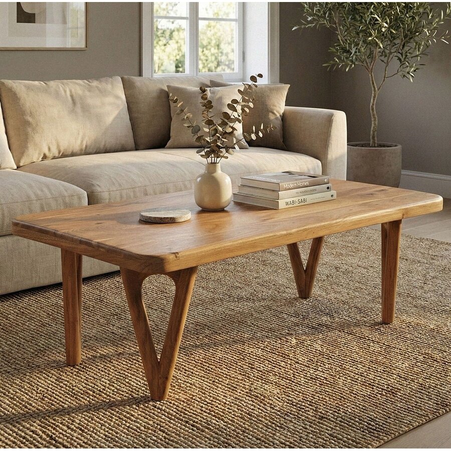 Vadim Rechthoekige Salontafel Massief Acaciahout