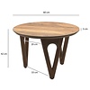 Vadim Ronde Bijzettafel Massief Acaciahout Ø60 cm
