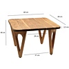 Vadim Vierkante Bijzettafel Massief Acacia