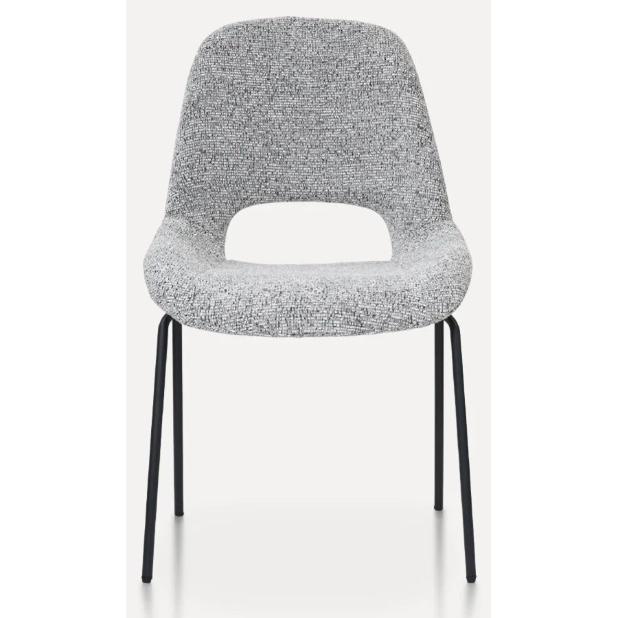 Julie Eetkamerstoel Lichtgrijs Bouclé