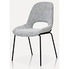 Julie Eetkamerstoel Lichtgrijs Bouclé