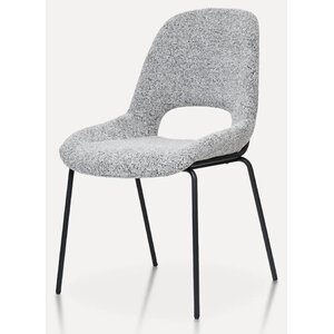 Hjem Interiors Julie Eetkamerstoel Lichtgrijs Bouclé