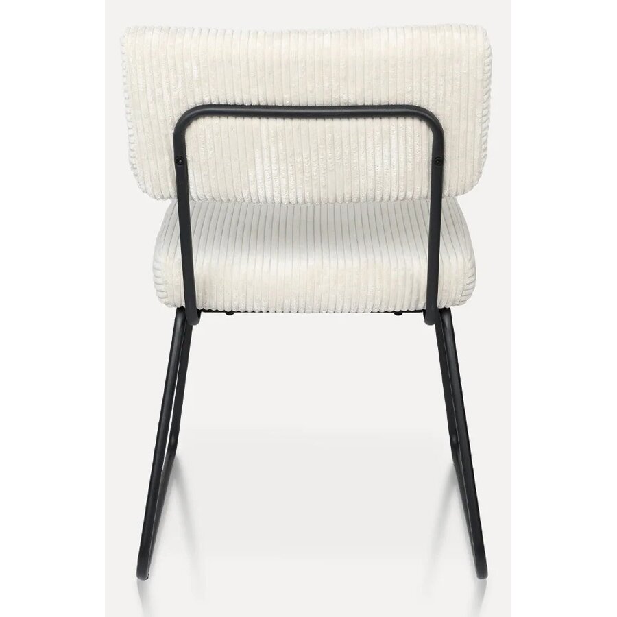 Melvin Ribstof Eetkamerstoel Beige