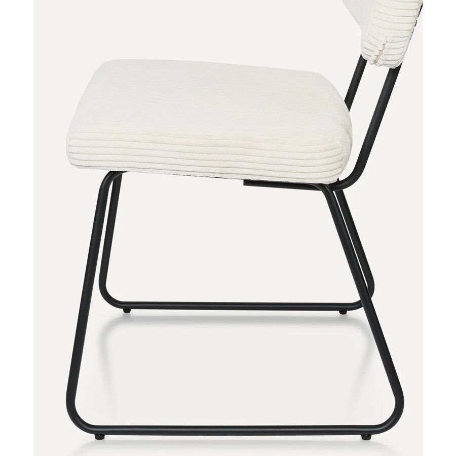 Melvin Ribstof Eetkamerstoel Beige